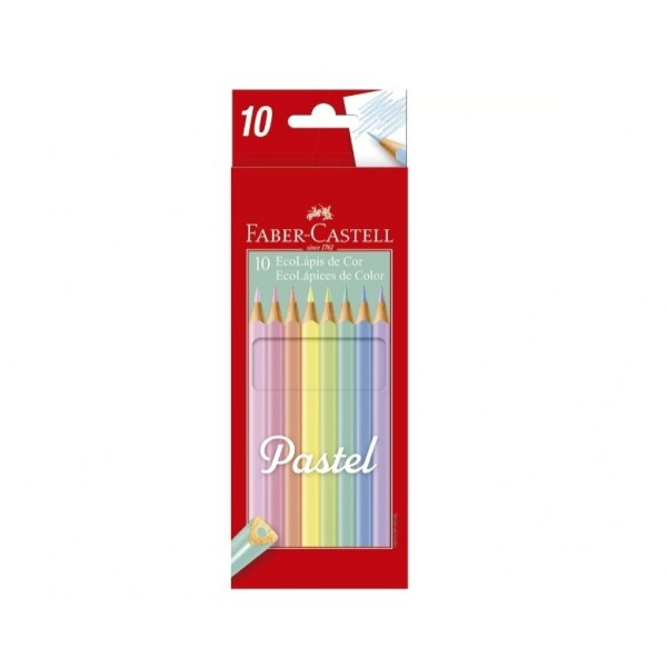 Lapis Cor Faber Pastel 10 lápis