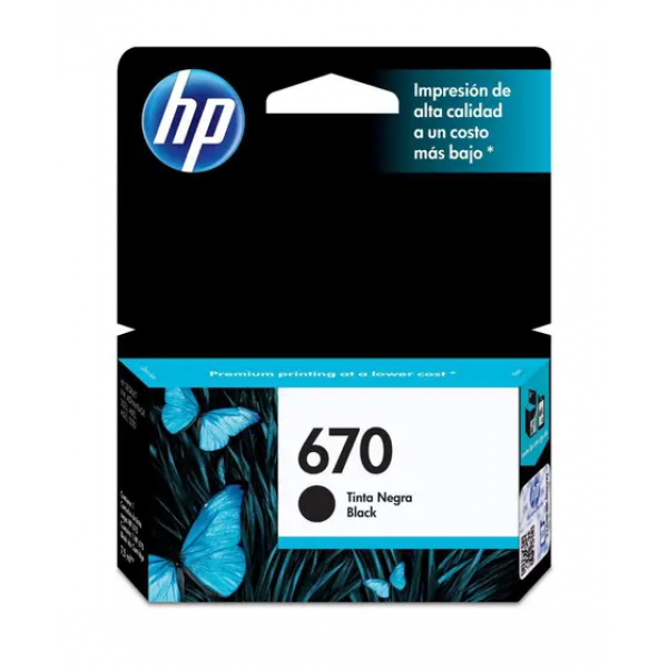 CARTUCHO HP 670 PRETO