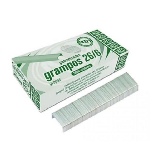Grampos ACC 26/6 c/ 5000 Galvanizado
