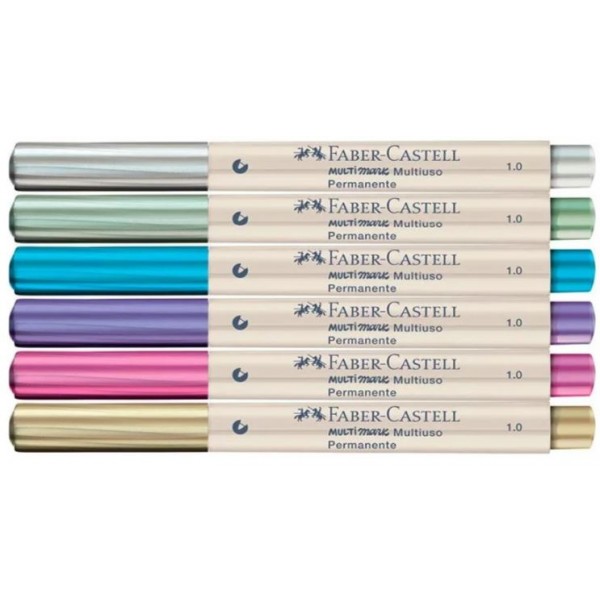 Marcador Multimark  Faber Metalicas c/6