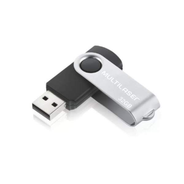 Pendrive Multilaser 32GB Pt PD589