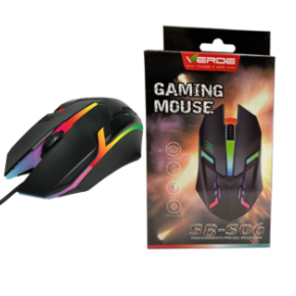 Mouse Optico Verde Gamer S06