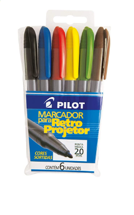 Caneta Retro Pilot 2,0 Conj. C/6