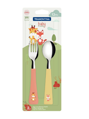 Conjunto Talheres Tramontina Baby Friends c/2