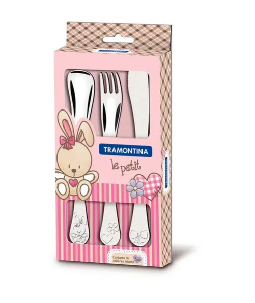 Conjunto Talheres Tramontina Inox Lepetit Rs c/3