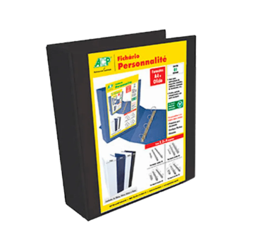 Fichario Personalite ACP Preto c/4 60mm