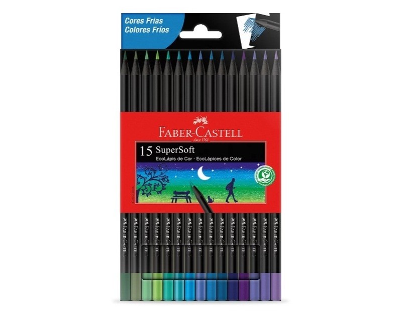Lapis Cor Faber Supersoft 15 láp Cores Frias