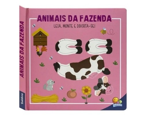 Livro Leia Monte Divirta-se Animais da Fazenda