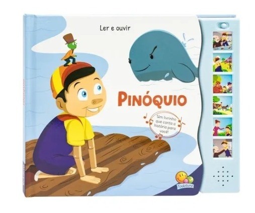 Livro Pinoquio c/ Som Todo Livro