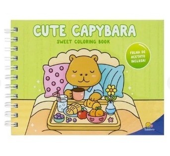 Sweet Colorir Book Cute Capybara