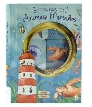 Livro Mini Box Animais Marinhos 6 Modelos