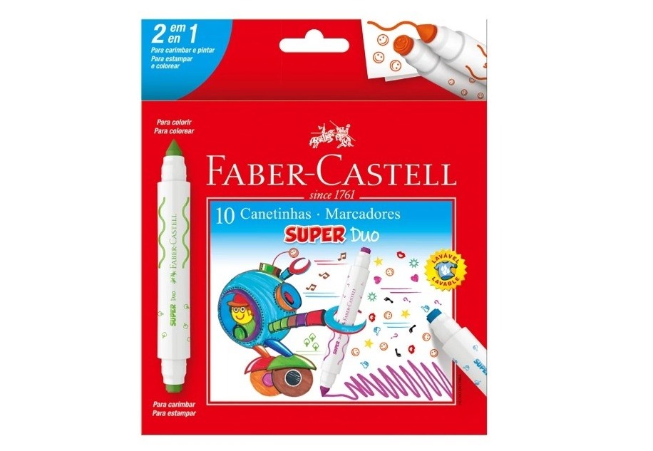 Caneta Hidrog Faber Castell Super Duo
