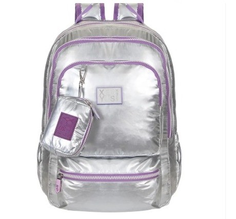 Mochila  Trendy Colors Prata Xeryus 14544