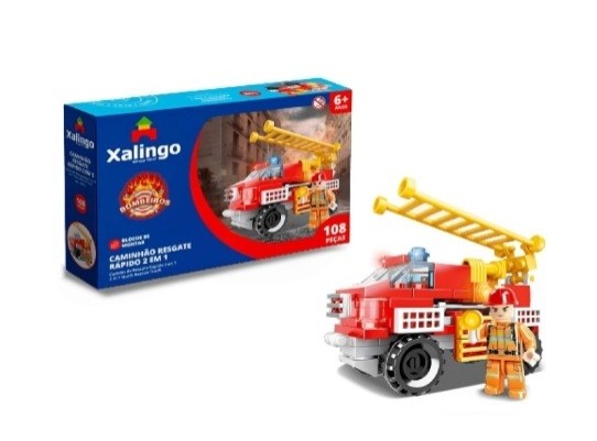 Blocos Xalingo Caminhao Resgate 2x1 108pcs