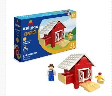 Blocos Xalingo Fazenda Galinheiro 71pcs