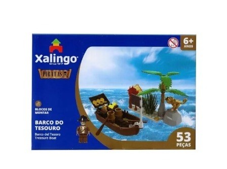 Blocos Barco Tesouro Xalingo 53pcs