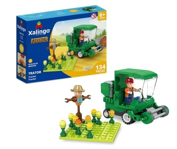 Blocos Xalingo Trator 134pcs