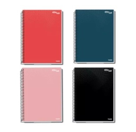 Caderno Credeal Capa Dura Espiral Sortidos 80Fls