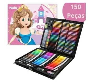 Maleta Pintura Princesas Magic 150pcs