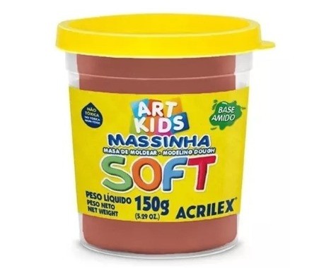 Massa Modelar Acrilex Soft 150g Chocolate