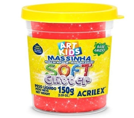 Massa Modelar Acrilex Soft Glitter 150g Vm