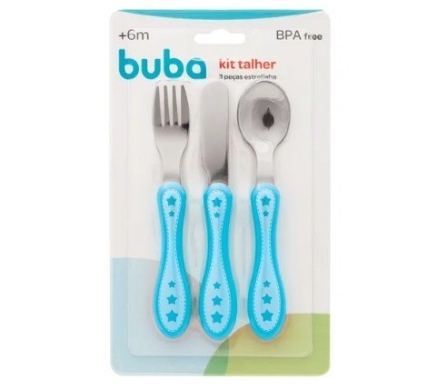 KIT TALHER 3 PCS ESTRELINHA AZUL BUBA