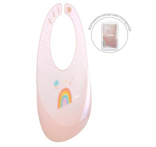 Babador com Bolso Arco Iris Buba