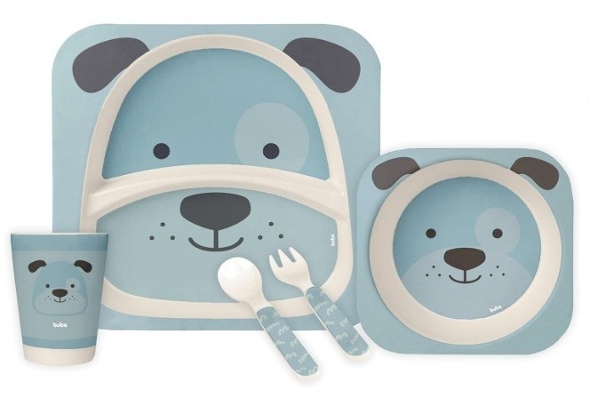 Kit Refeicao Bambu Cachorrinho Buba