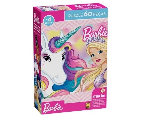 Quebra Cabeca Barbie 60 pcs