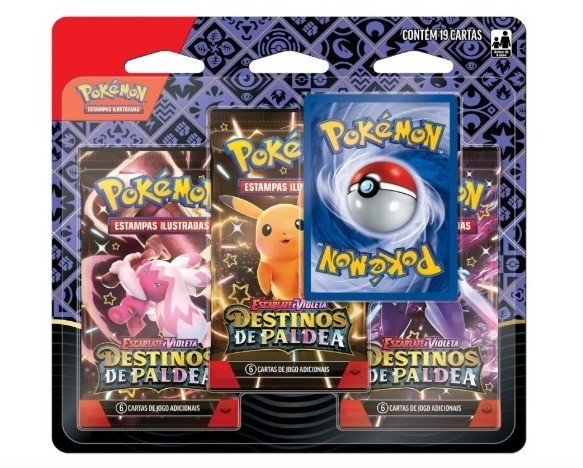 Pokemon Cards Blister Triplo Destinos de Paldea