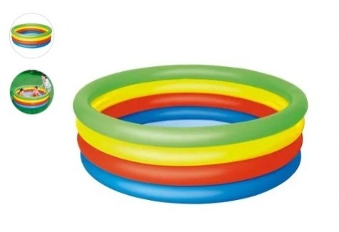 Banheira Inflavel Mor Arco Iris 550l