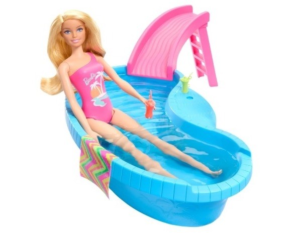 BARBIE PISCINA COM BONECA GHL92