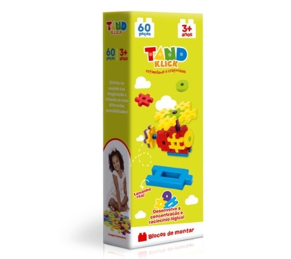 Bloco de Montar Tand Klick 60Pcs Toyster 2362