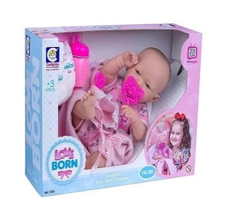 Boneca Love Born Bebezinha Mamae Cotiplas
