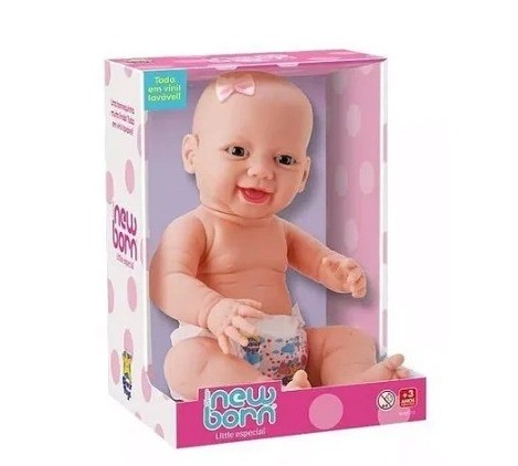 Boneca New Born Little Especial Diver Toys 8215