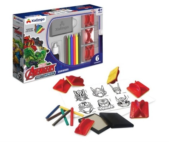 Carimbo Avengers Mech Strike C/6 Xalingo
