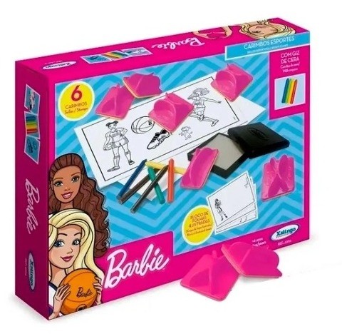Carimbo Barbie C/6 Xalingo