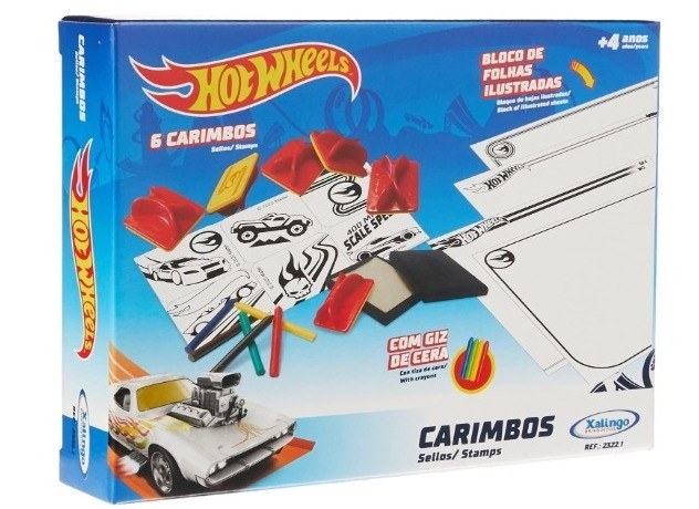 Carimbo Hotweels C/6 Xalingo