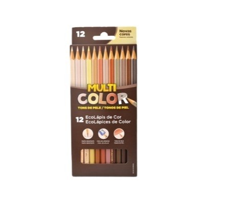 Lapis Cor Faber Multi Color 12 Cor Tons Pele