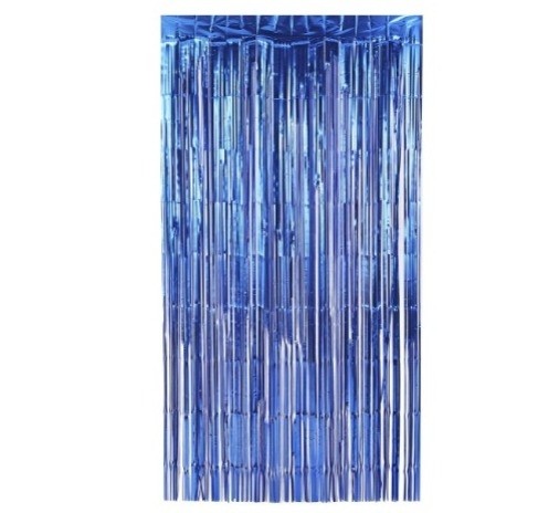 Cortina Decor Metal 2m Azul