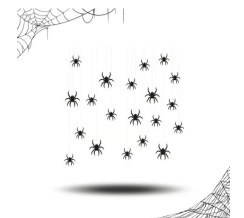 Decoracao Regina Halloween Aranhas Pendurar