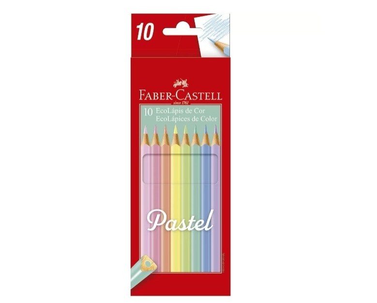 Lapis Cor Faber Pastel 10 lápis