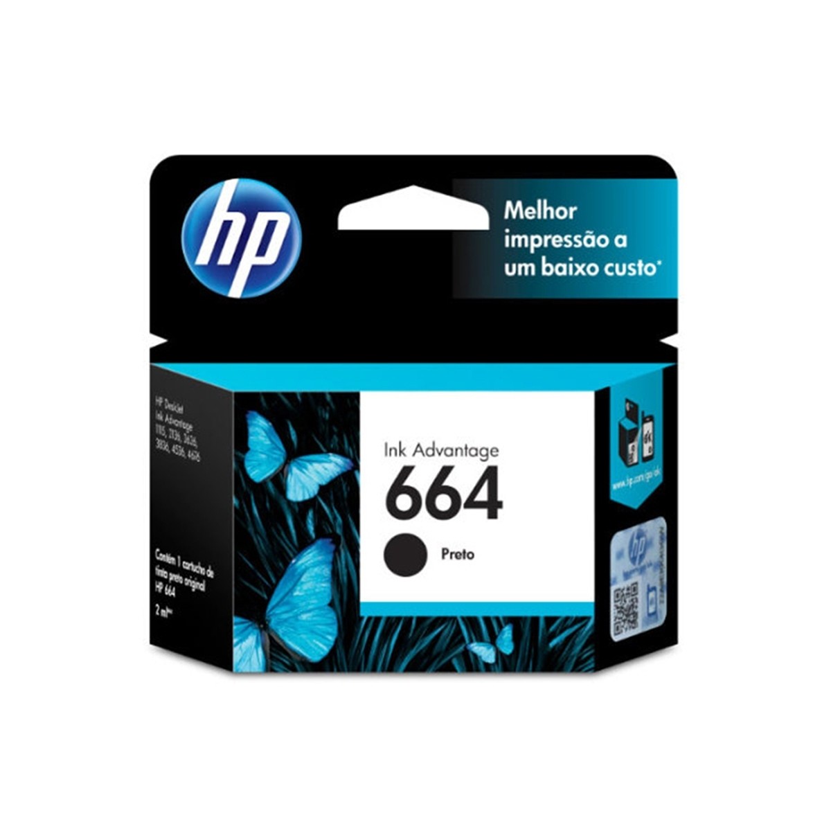 CARTUCHO HP 664 PRETO