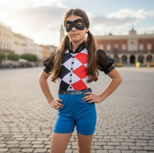 Fantasia Arlequina Sulamericana Super Hero P