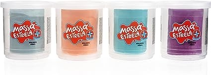 MASSA MODELAR 4X SUPERPOTES ESTRELA 8421