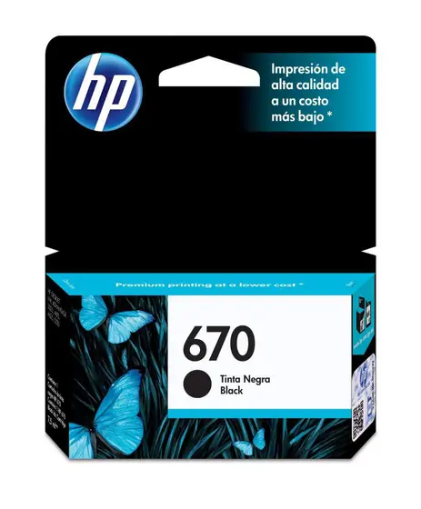 CARTUCHO HP 670 PRETO