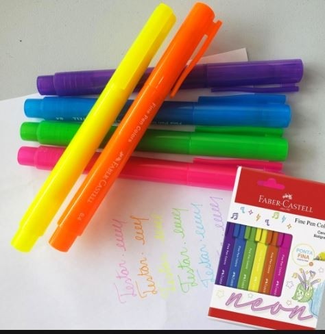 Caneta Fine Pen Faber Castel Neon c/6