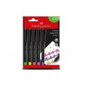 Caneta Boligrafo Super Soft Faber 5un 1.0 Neon